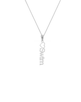 Collar Love Swim bañado en rodio: ¡para los amantes de la natación!