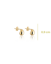 Pendientes colgantes chapados en oro P 0,8 mm